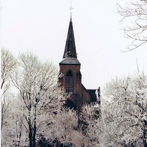 Kerk in de sneeuw
